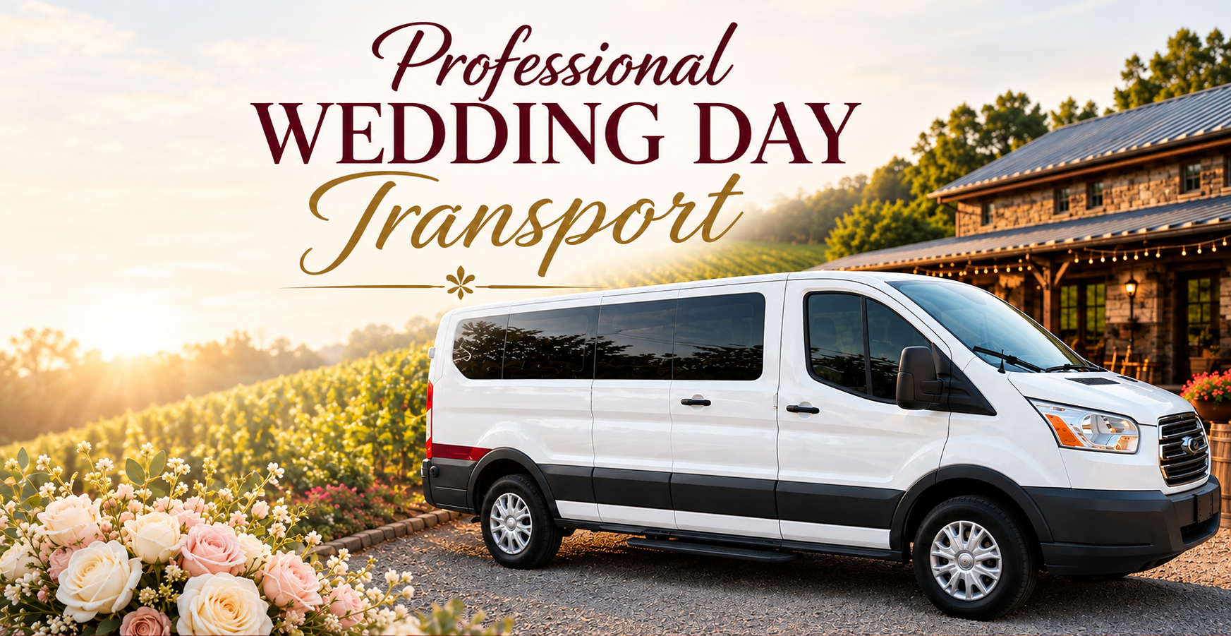 Professional wedding day transportation